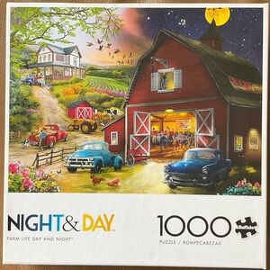 Buffalo Games “Farm Life Day and Night” 1000 piece puzzle